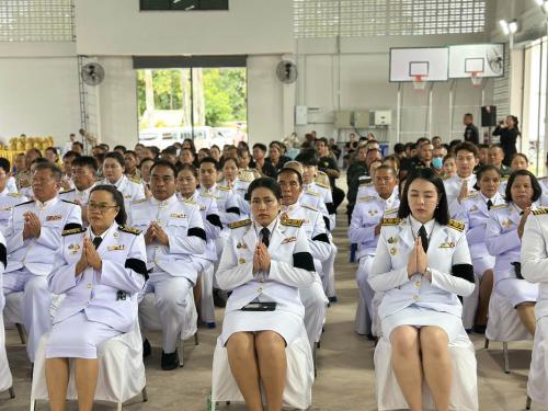 “สพอ. บ้านโคก เข้าร่วมพิธีทางศาสนาถวายเป็นพระกุศล แด่สมเด็จพระเจ้าลูกเธอ เจ้าฟ้าพัชรกิติยาภา นเรนทิราเทพยวดี กรมหลวงราชสาริณี สิริพัชร มหาวัชรราชธิดา ในวาระครบ 100 วัน (สตมวาร)”